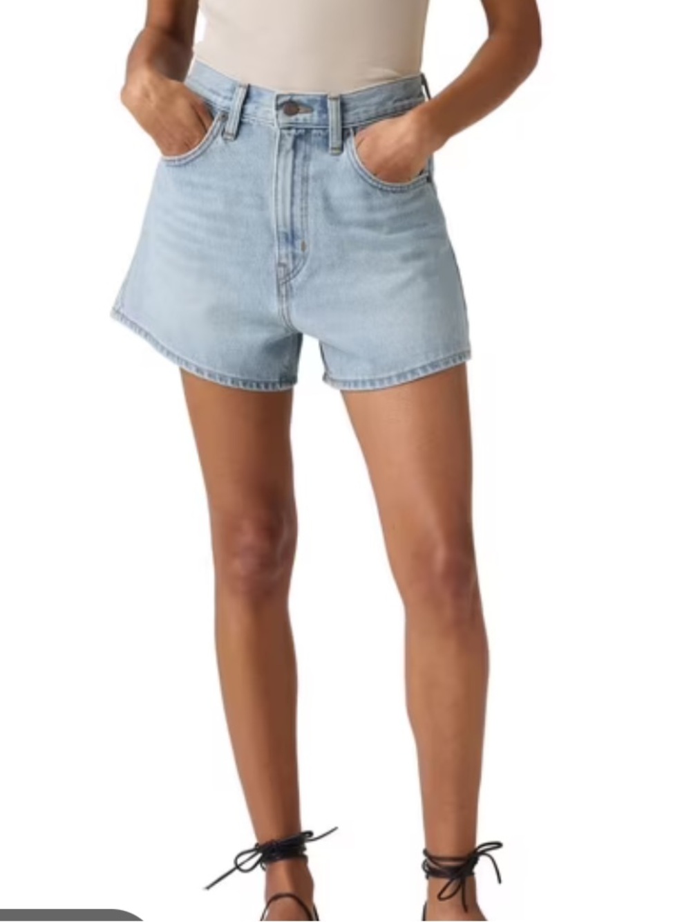 LEVI'S HIGH RISE MOM SHORT - Picture 2 of 16